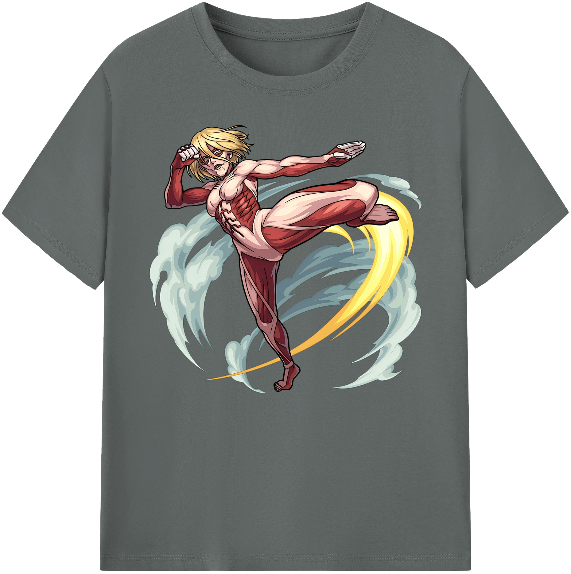 （画像用） 進撃の巨人 Attack on Titan 綿100％ メンズ半袖Tシャツ｜肌触りやわらか＆通気性
